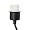 Elegant Designs™ 5ft. Black Organizer Storage Shelf and Wine Rack Floor Lamp